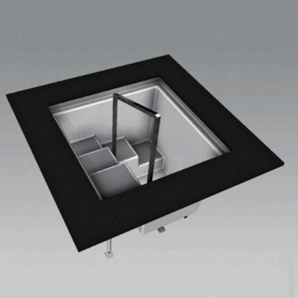 Plunge pool Karo 120 papyrus with silver gray contrasting...