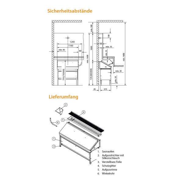 Sauna heater Invisio Midi (6,0kw) underbench heater