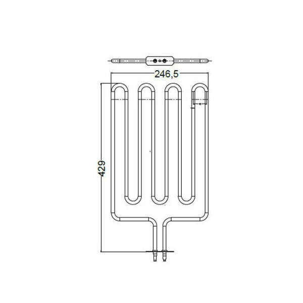 Heating rod - tubular heater eos 2666 w (2001.3158)