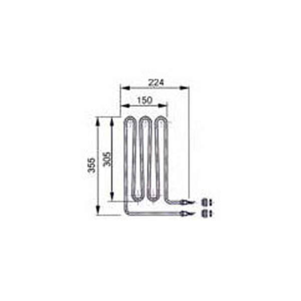 Heating rod - tubular heater eos 1000 w (2001.1656)
