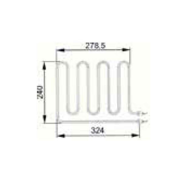 Heating rod - tubular heater eos 1666 w (2001.3763)