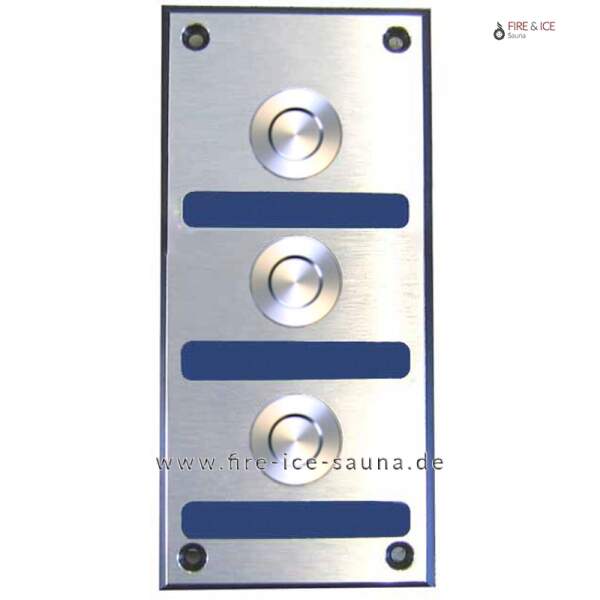Piezotaster Tasterplatte 3-fach