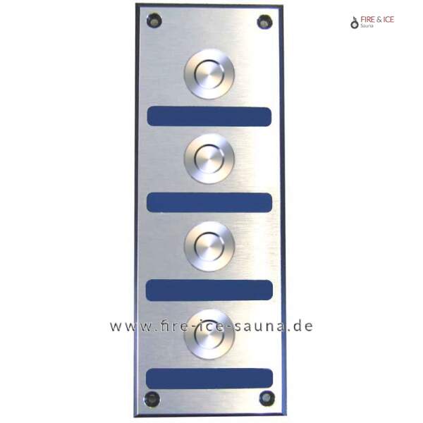 Tasterplatte 4-fach Dibond-Piezo