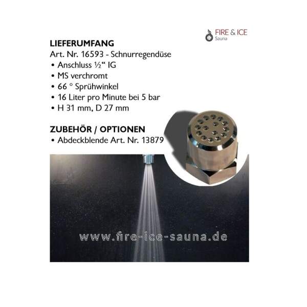 Schnurregendüse 1/2 IG Anschluss