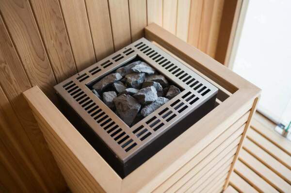 Sauna heater cubo (floor standing) 7,5 kW anthracite pearl effect