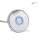 Piezo pushbutton with blue LED ring light for steam baths