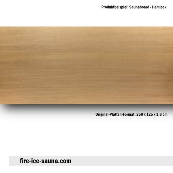 Hemlock Sauna Wandverkleidung, Saunaboard