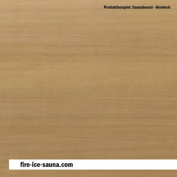 Saunaholz Hemlock - Furnier glatt