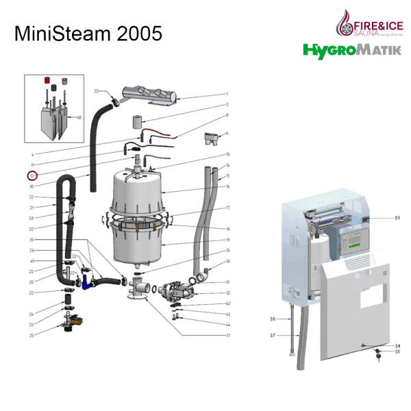 Condensate plug cap dn9 for steam generators (e-3216020)