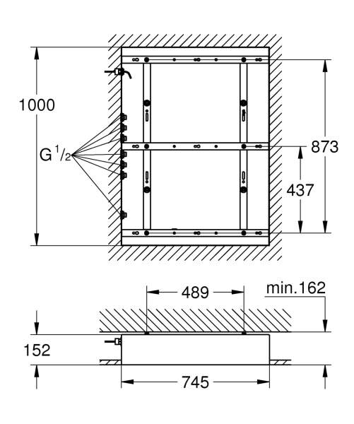 Rohbauset Rainshower F-Series 40