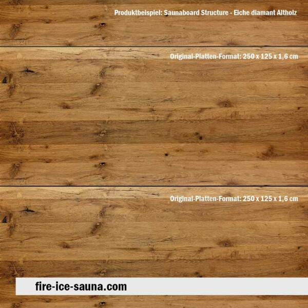 Old Oak Wood Trim Sauna, Sauna Board