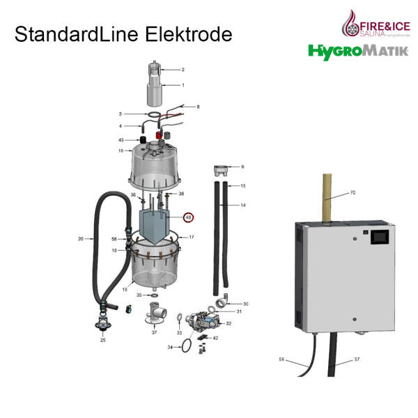 Electrodes for steam generators (b-2206221)