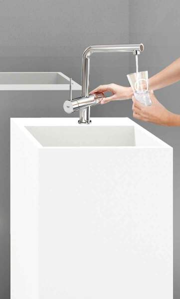 Drinking fountain for grohe Blue, angular, body: white,...