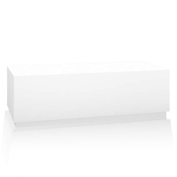 Bench block, for foot basin, 150x40x50 cm, body: white,...