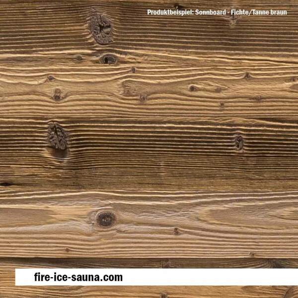 Brown (Spruce Christmas Tree (Mix), Sauna Wood Panel with Sonnenverbranntem Wooden Sundays Board