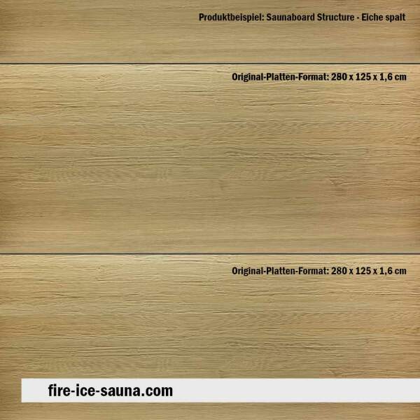 Split Oak Sauna Wooden Panel With Embossed Surface – BOARD Structure