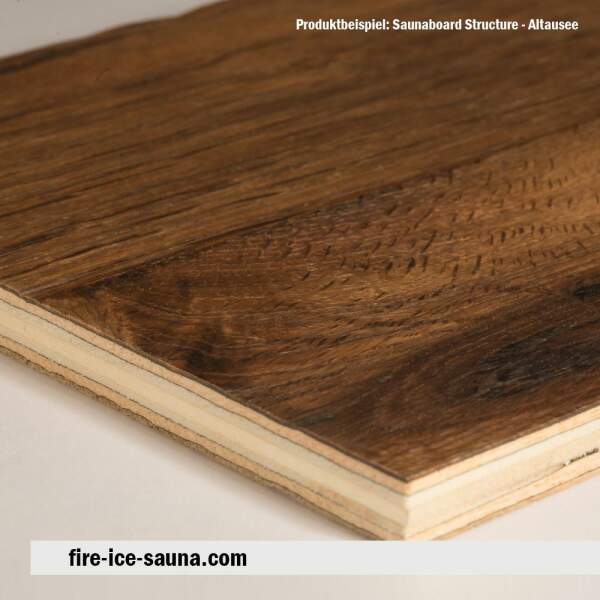 Salt Chamber Good Mondsee Diamond Sauna Wooden Panel With Embossed Surface – Oak Board Structure 2.0